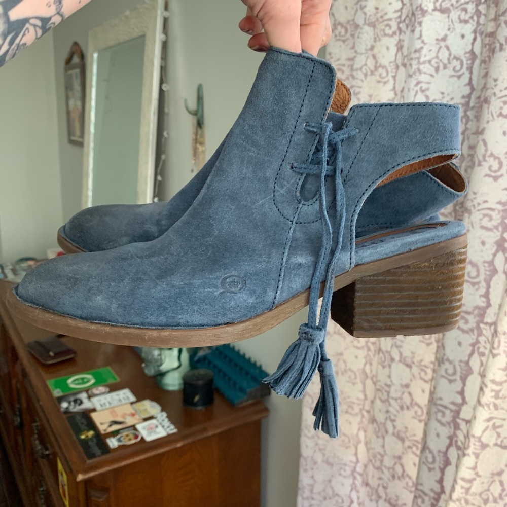 Open heeled BORN booties